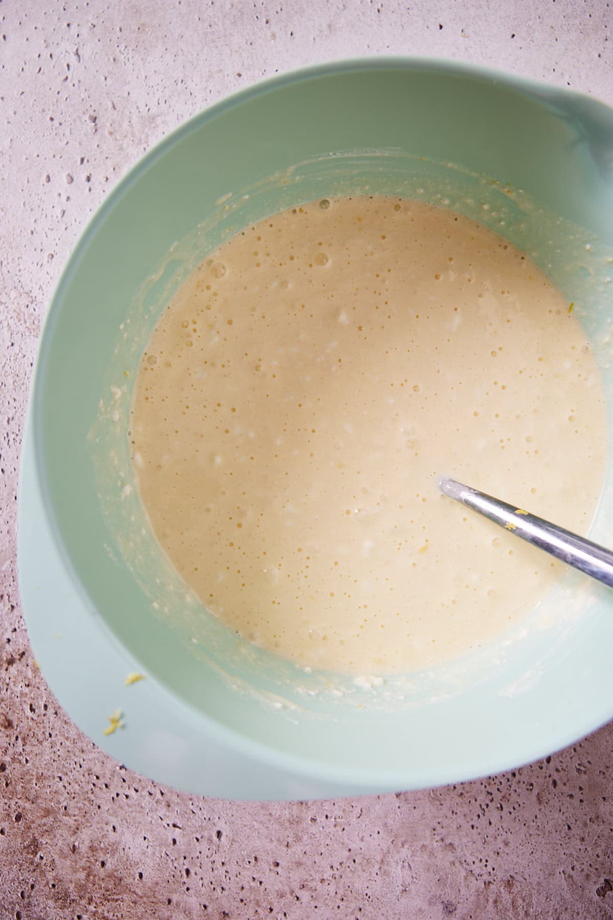 Whisk the contents until combined