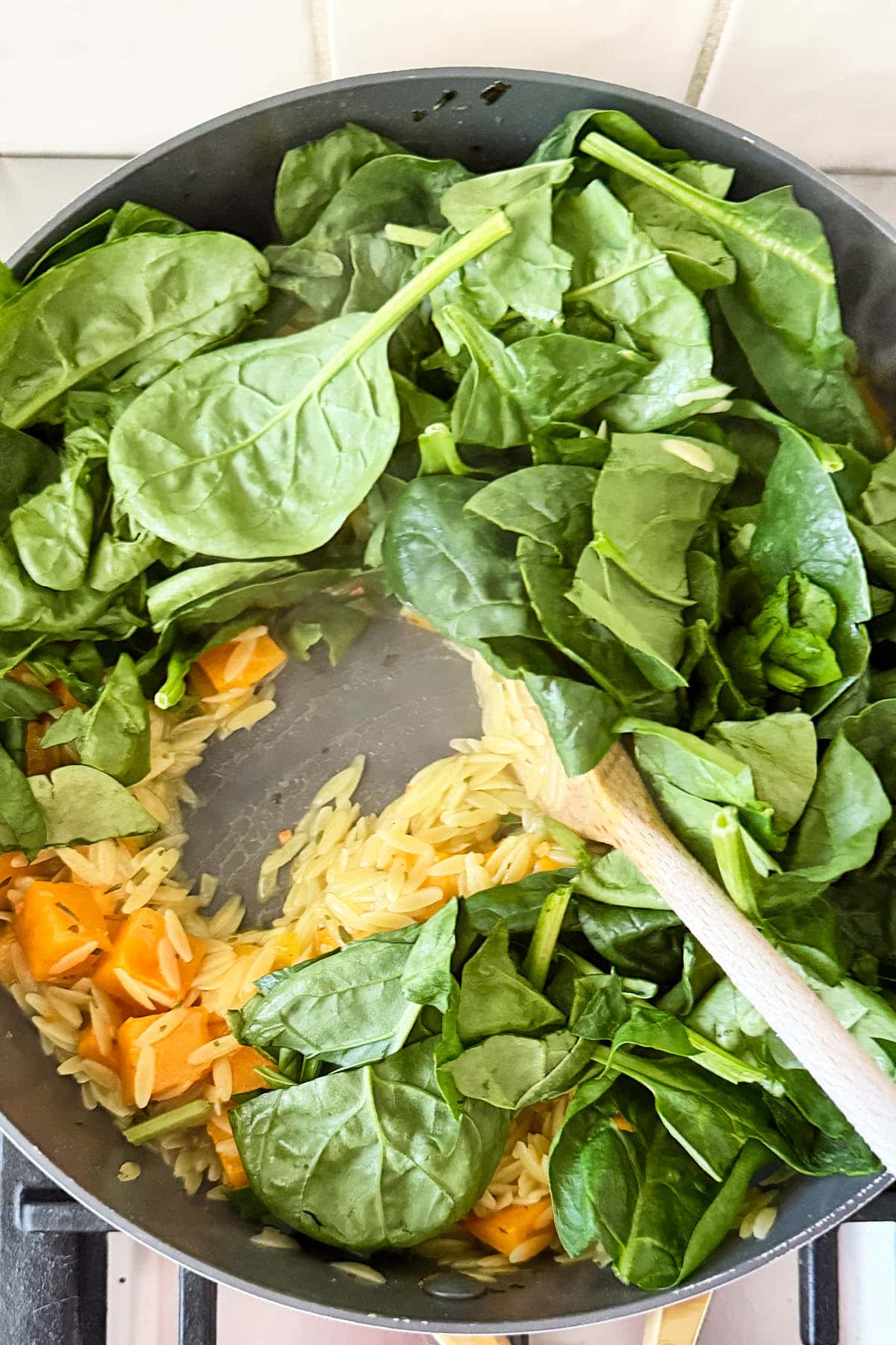 Add the spinach