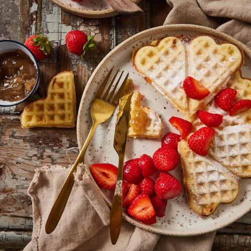 Swedish waffles with potatoes