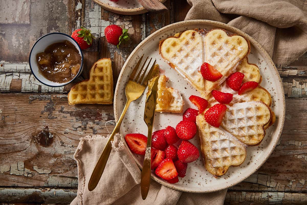 Swedish waffles with potatoes