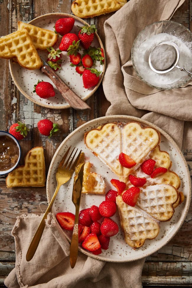 Swedish potato waffles (potatisvafflor)