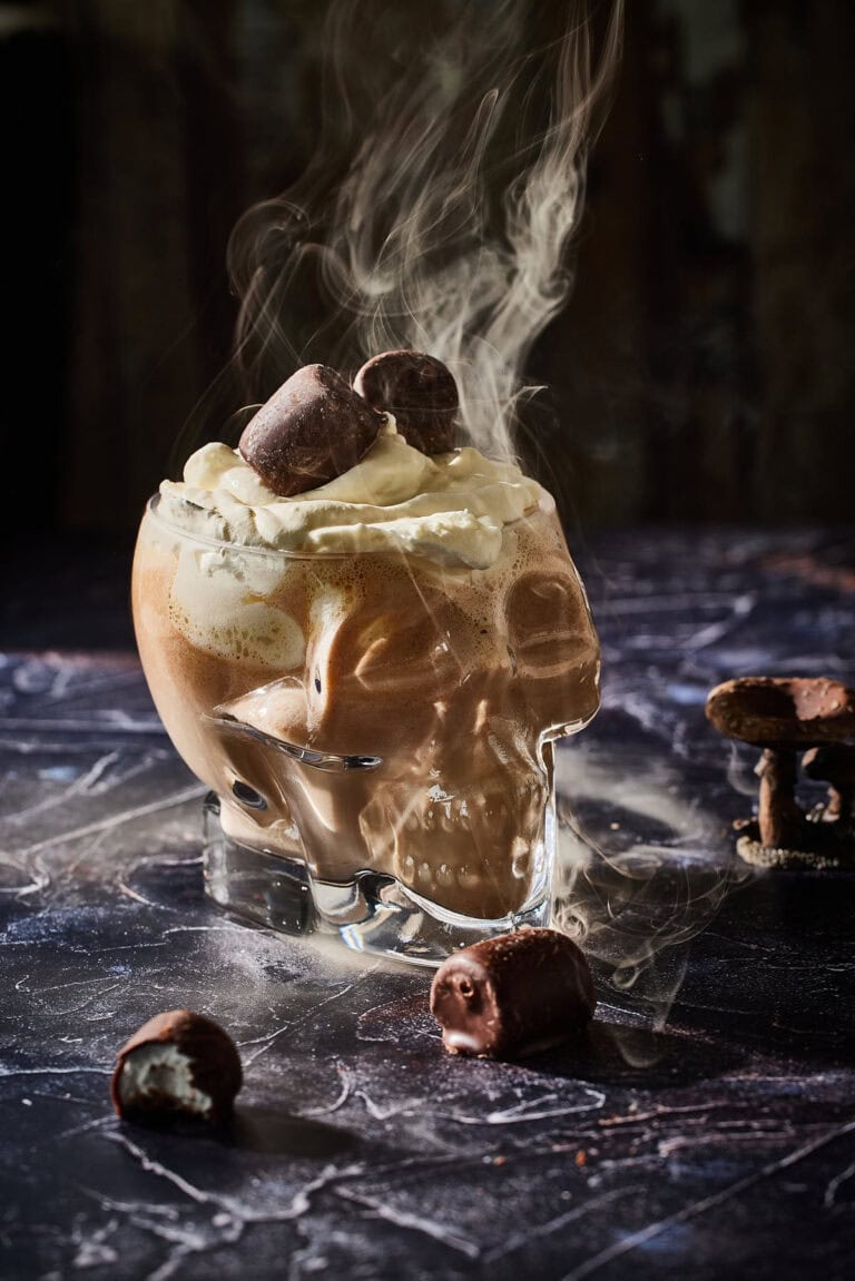 Halloween pumpkin spice latte
