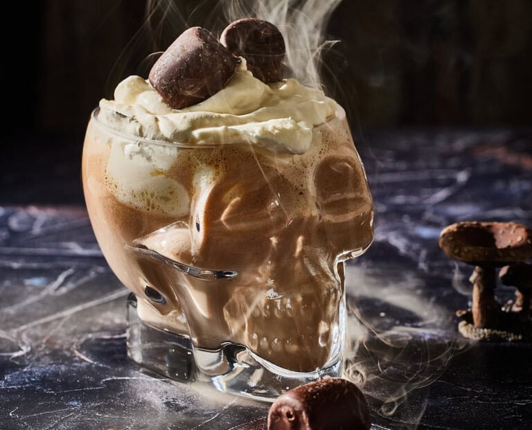 Halloween pumpkin spice latte