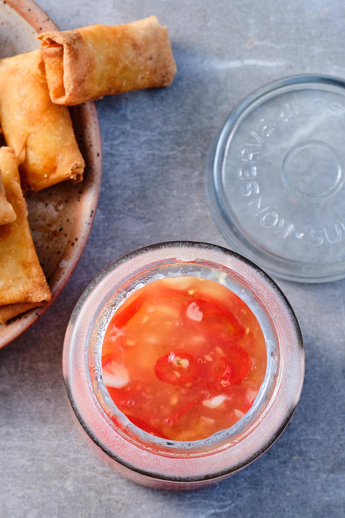 Homemade sweet chili sauce
